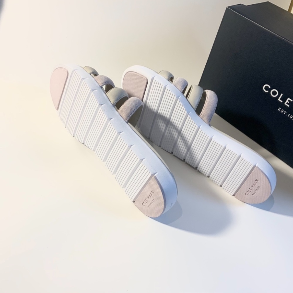COLE HAAN ZEROGRAND SUEDE STRAPPY SLIDE SANDALS 8 - Picture 10 of 11